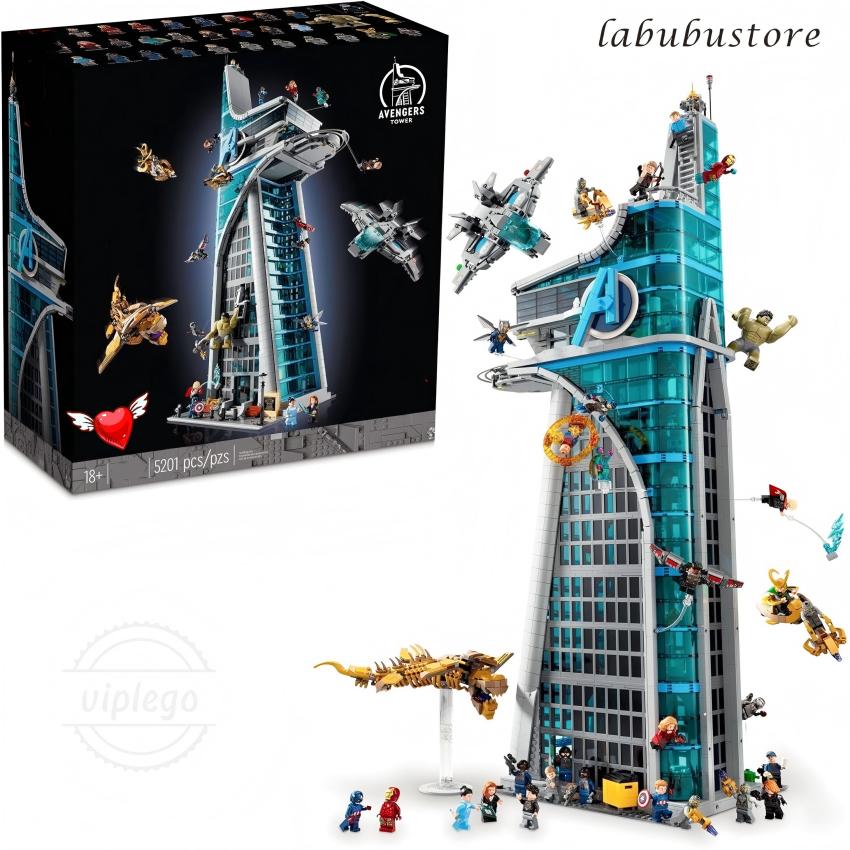 Top quality building blocks 1:1 Replica LEG0 76269 Avengerses Tower 5201pcs Standard bricks Perfect holiday gift children's toys