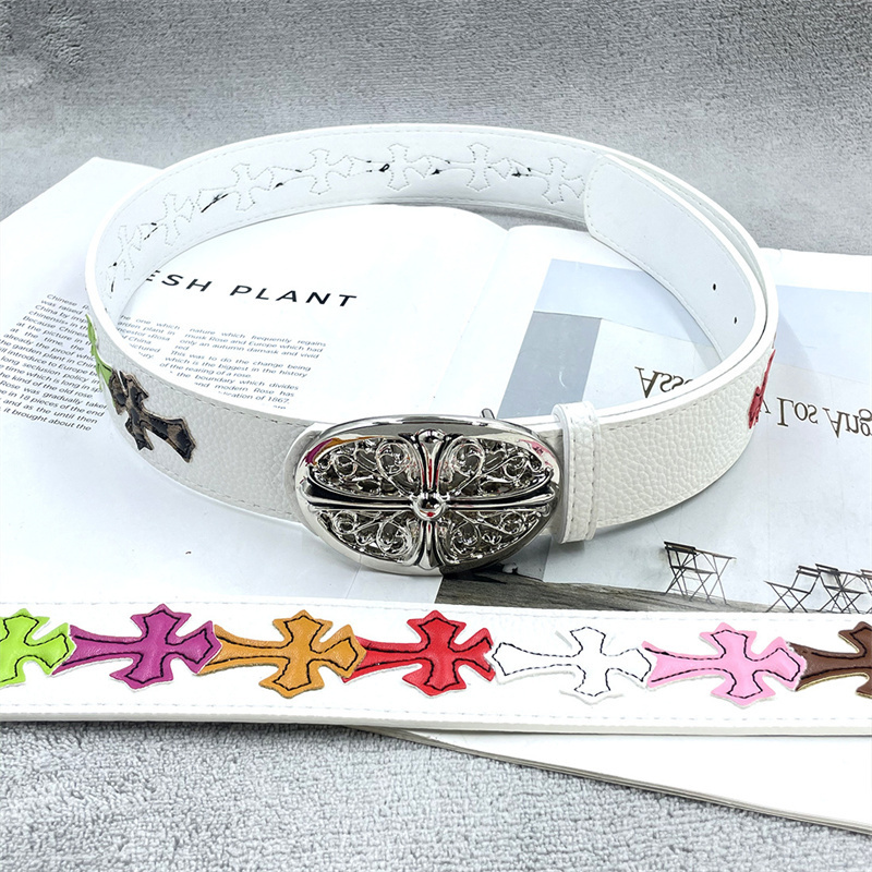 Belts Chromed Heart Belt Designer Classic High Quality Western Cowboy Popular Belts Womens Belt Vintage High Street Hip Hop Popular Fashionable Belt Gift aaa