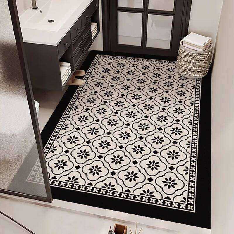 Floor Mat, Fully Covered With Anti-Slip Diatomite Carpet At The Bathroom Entrance For Home Decoration