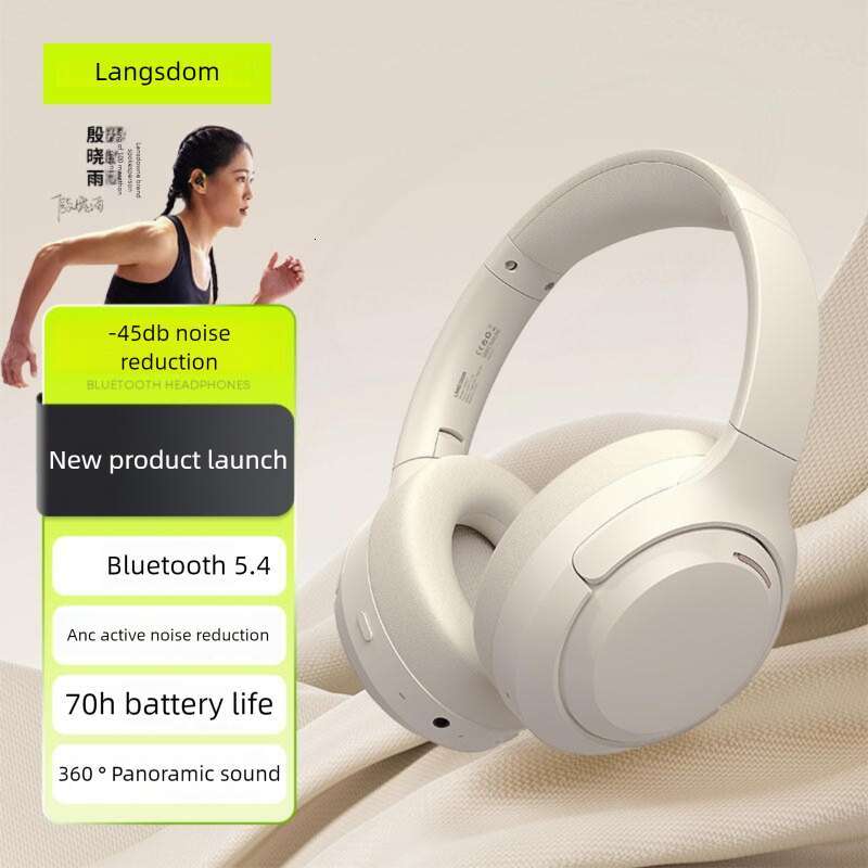 Renowned brand Lanstone's new HBN07 head mounted ANC active noise cancelling Bluetooth earphones 360 ° stereo Bluetooth earphones CKS