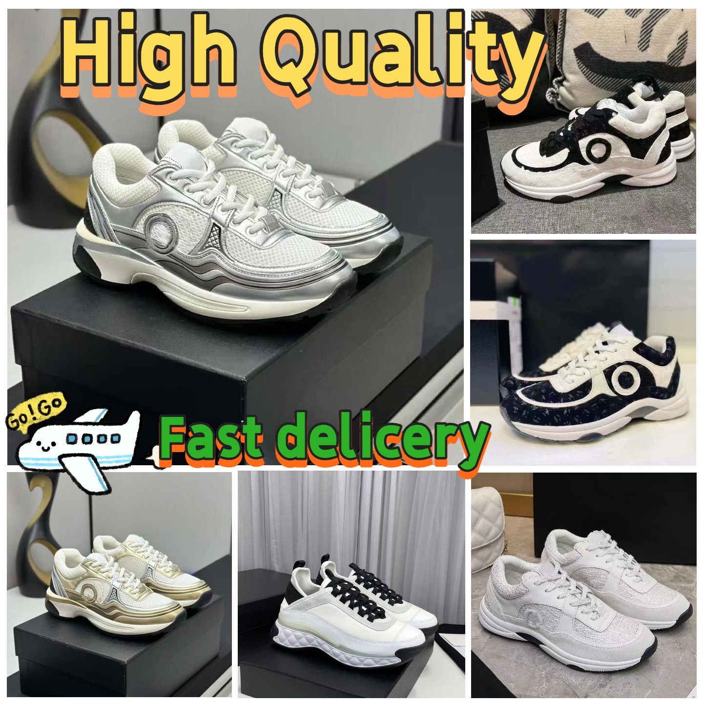 High Qualityl Designer Womens Sneakers Shoes Casua Mens Cowhide Technical Mesh Ultralight Sculpted Rubber Outsole White Black Fashion Womens Runner Classic