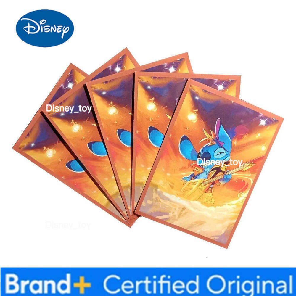 Disney Lorcana Stitch Sleeves Standard Size Trading Card Protectors Transparent Playing Games Protector Cards Folder Case 66x91mm H260122