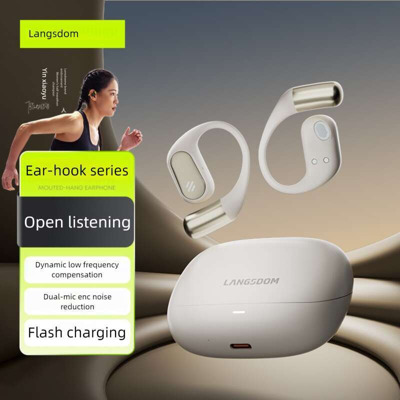 Renowned brand Langston TE09 wireless OWS Bluetooth earphones hanging on the ear 2026 new high pitched, high-quality, long-lasting Bluetooth earphones