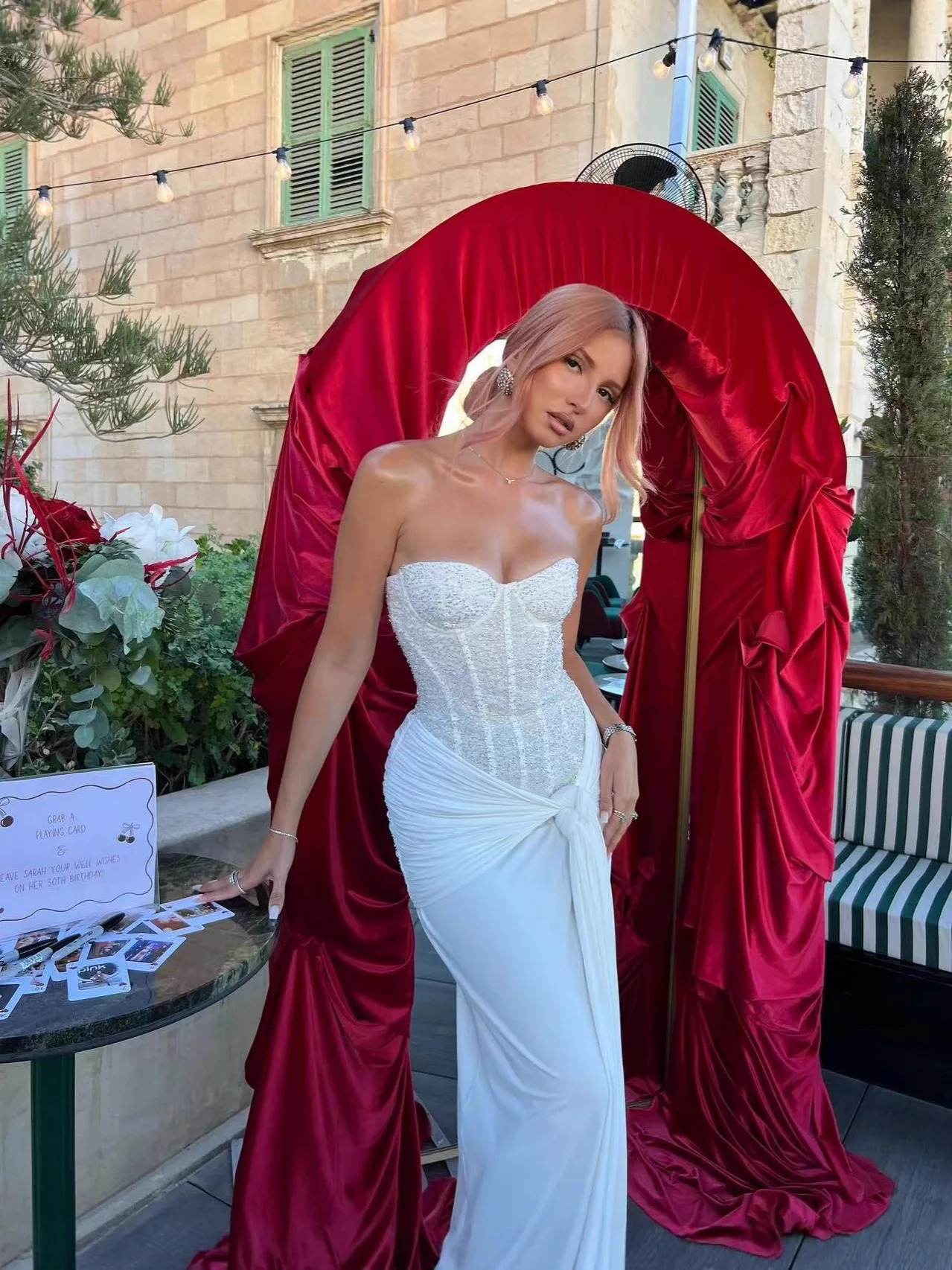 Suninheart Womens Evening Dress Elegant Velvet White Long One-piece Dress Gown Sequins Birthday Cocktail Party Dresses 260121