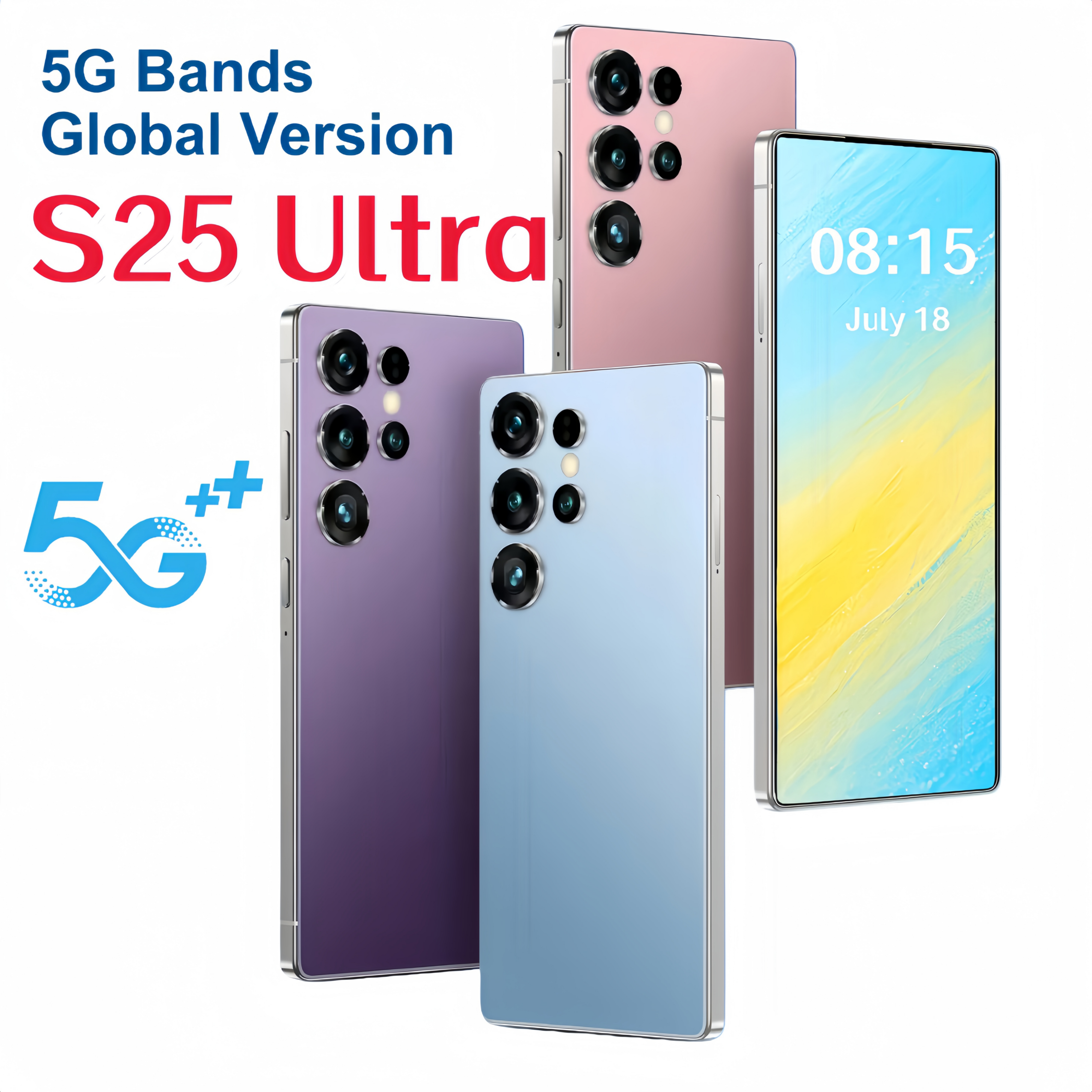 S26 S25 Ultra smartphone 12GB+1TB cell phones mobile phone celular Camera Dual SIM Dual unlock standby Fingerprint Face ID telephone