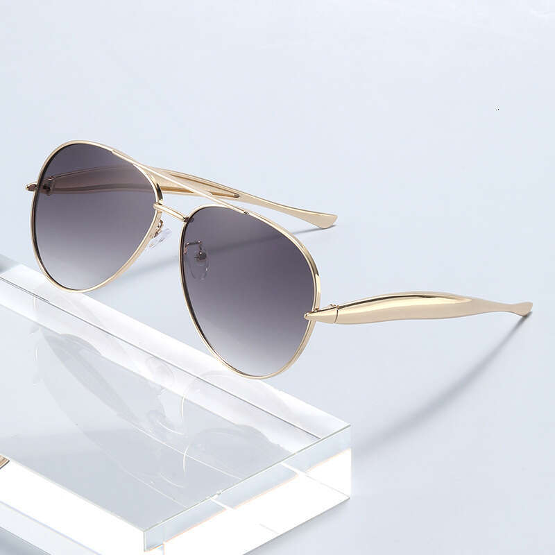 With Box Retro Fashion Oversized Toad Oval Glasses Unisex Metal Sunglasses 2026 New Model Design Free gift