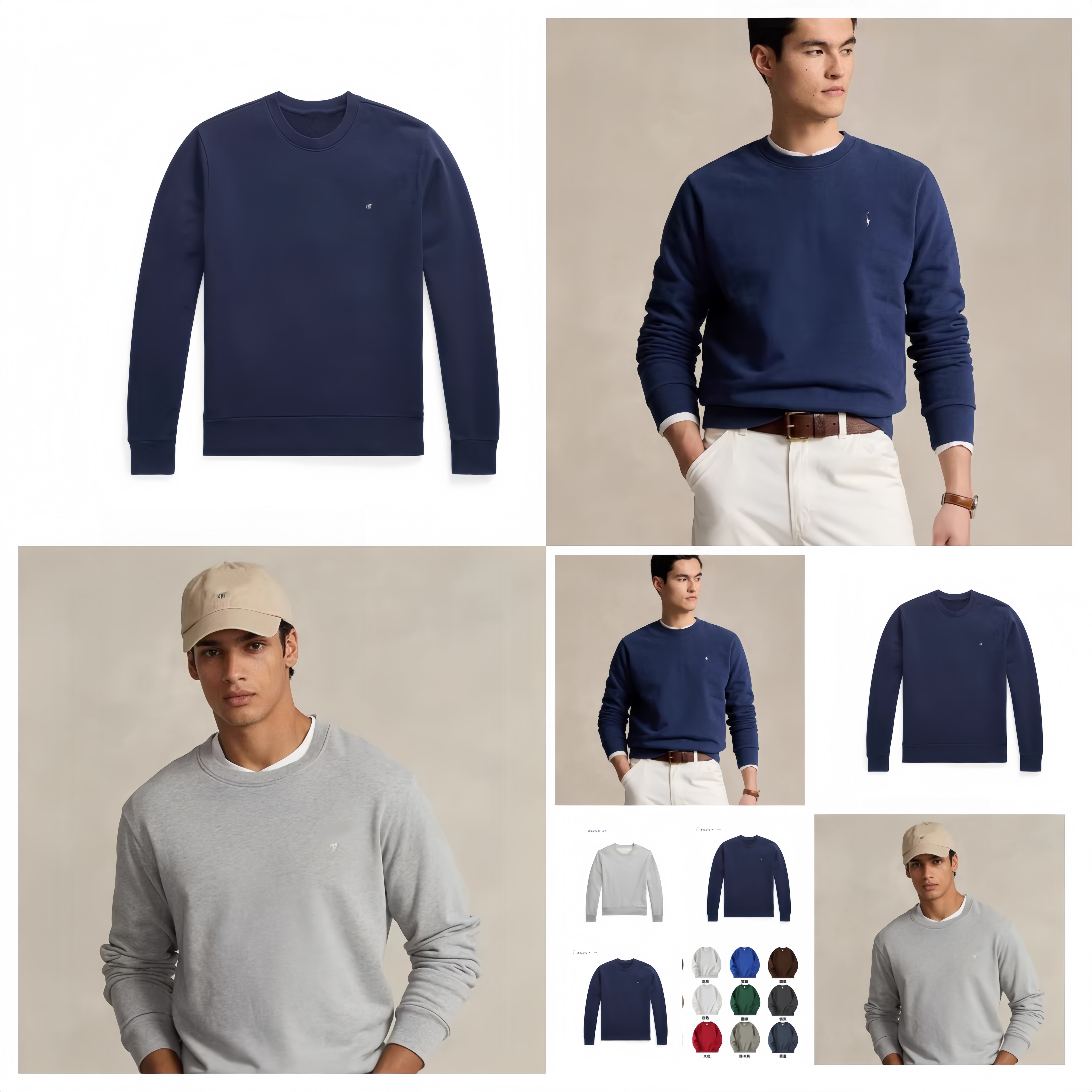 Sweatshirt Embroidery Horse USA RL Brand Cotton Hoodie Pullover Plus Size Jumpers Men Man Boy Hooded Designer Wear Sweatshirts Jacket Logo