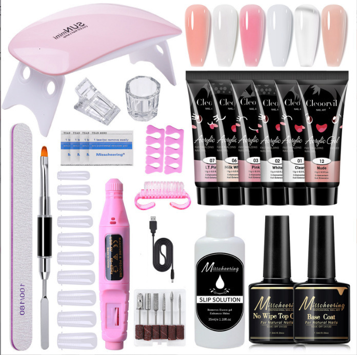 Nail Glitter MEET ACROSS Dipping Powder Starter Set Liquid Kit Dust Natural Dry Witout Cure Dip Nails For Manicure 230802