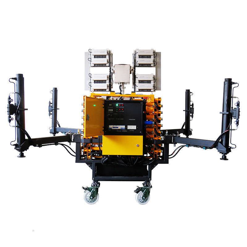 Hybrid Power Mobile Light Tower with Solar Panel and Battery Backup plus Backup Diesel Engine for Continuous 24 7 Remote Area Operation