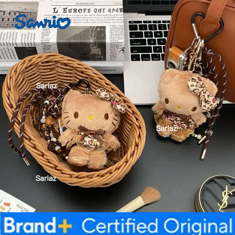 Sanrio Anime Hello Kitty Kawaii Plush Doll Backpack Phone Chain Cute Pendant Keychain Hanging Rope Gift H260105
