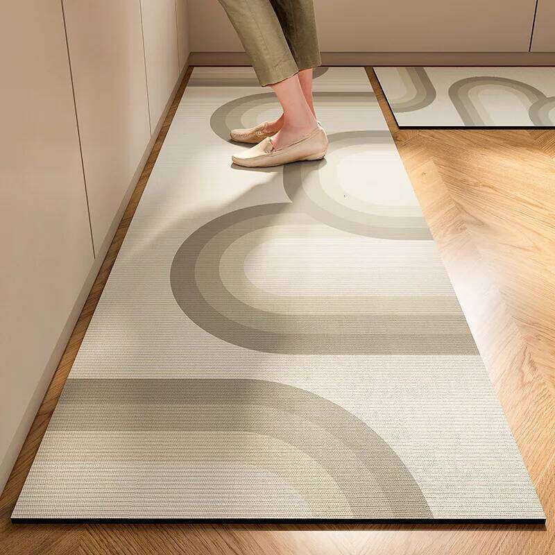 Floor Mat Light Luxury Simple Japanese Style Soft Diatomite Kitchen Anti Slip Super Absorbent Easy Care Carpet