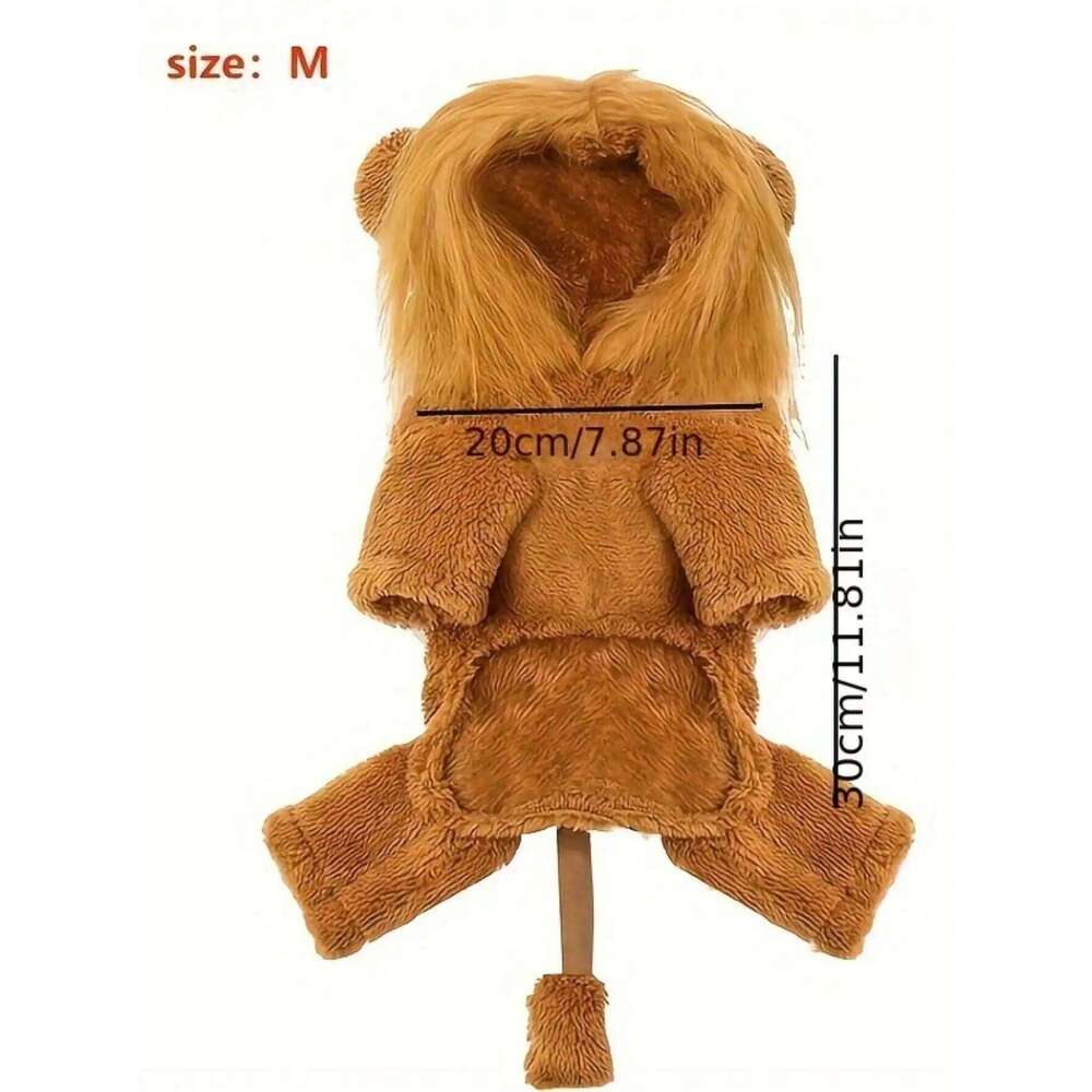 Famous brand Lion Costume Cats Kitten Funny Pet Clothing Cute Fancy Dress with Bow Tie Mane for Small Dogs Halloween Christmas Photo pupakaIK