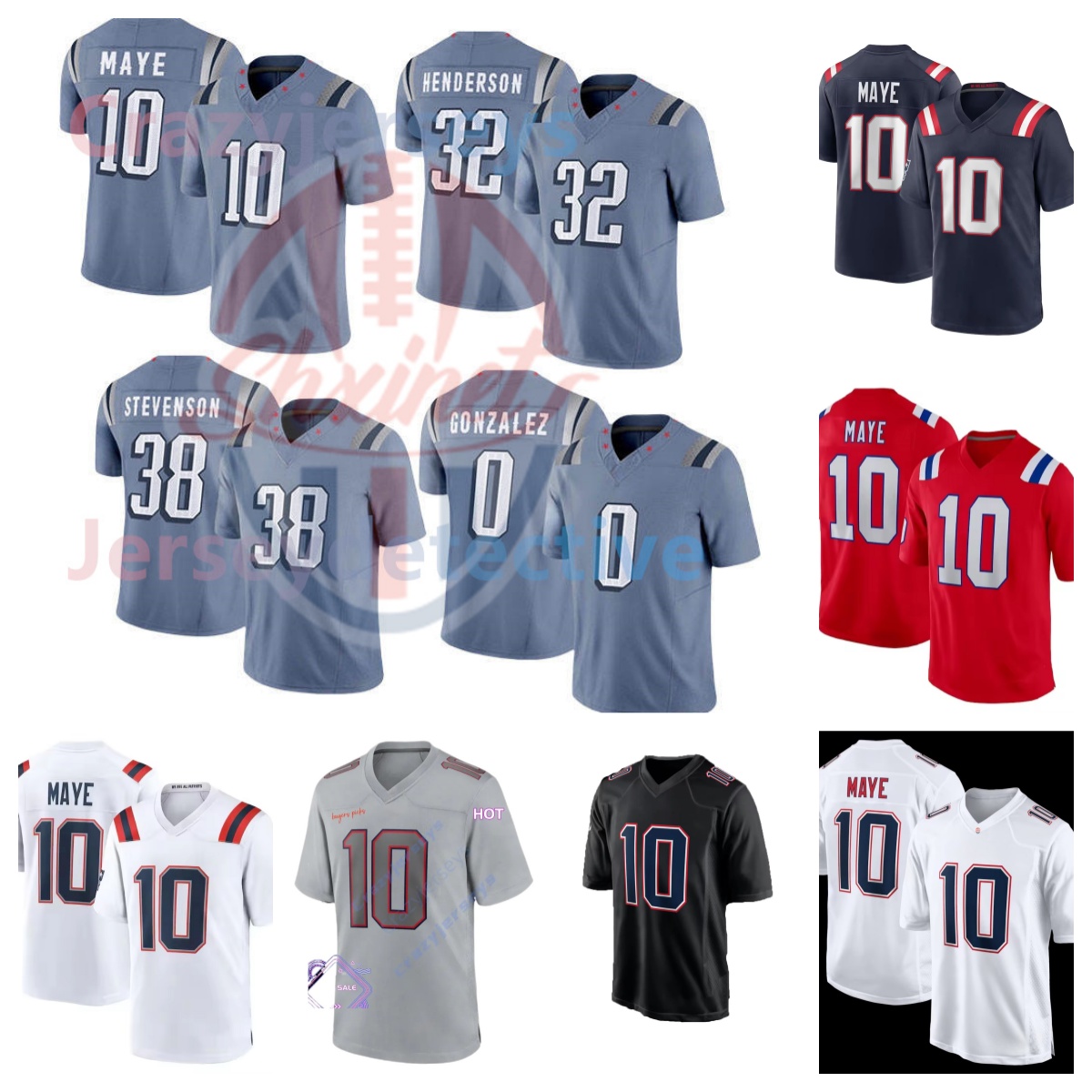Shxinet Custom Football Jersey Drake Maye Stefon Diggs Christian Gonzalez Brady Mike Vrabel yourteamjersey New Arrivals