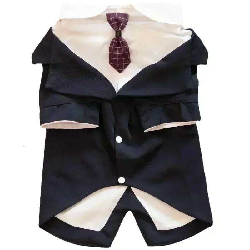Famous brand Boy Clothes Tuxedo Poodle Schnauzer Corgi Shiba Inu Husky Labrador Golden Retriever Big Large Dog Clothing Wedding Suit pupakaIK