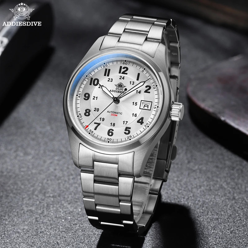 ADDIESDIVE Luxurious Mens Automatic Watch NH35A Mechanical Watch Sapphire Glass 200m Waterproof Analog Luminous Watches AD2048 260114