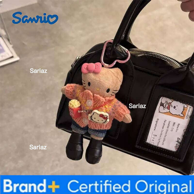 Sanrio Cute Long Legs KT Doll Bag Hello Kitty Keychain Girl Heart Gift Pendant H260105