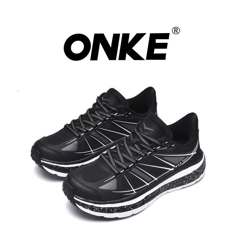 ONKE Hot Running Shock-Absorbing Lightweight Sports Shoes Breathable Silver Anti Slip Thick Sole Comfortable Sneakers For Men And Women GM70