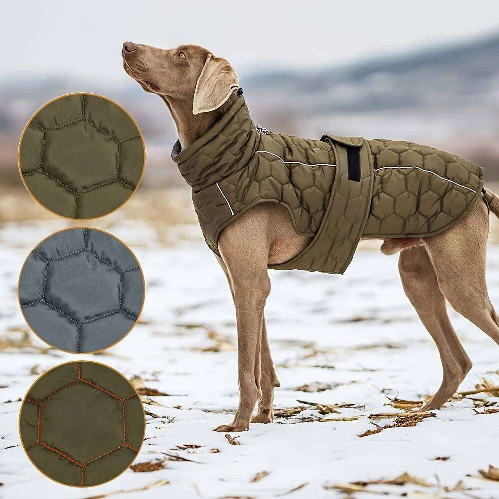Famous brand Coat Thickened Quilted Winter Dog Vest with Secure Reflective Adjustable Warm Jacket for Small Medium To Large Dogs pupakaIK