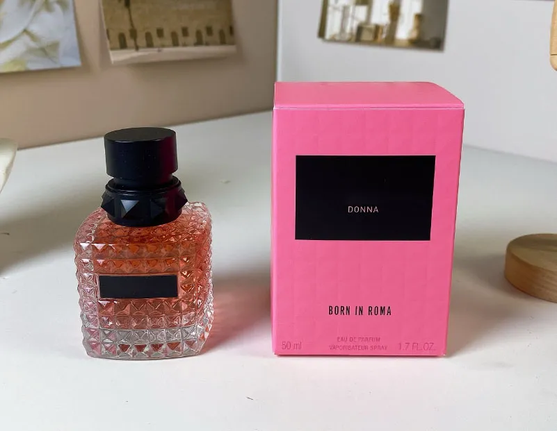 Designer Born in Roma Fragrances Perfume 50ml Eau De Parfum Uomo Intense Coral Fantasy Dona Man Women EDP Long Lasting Smell Floral Cologne Spray 1.7oz High Quality