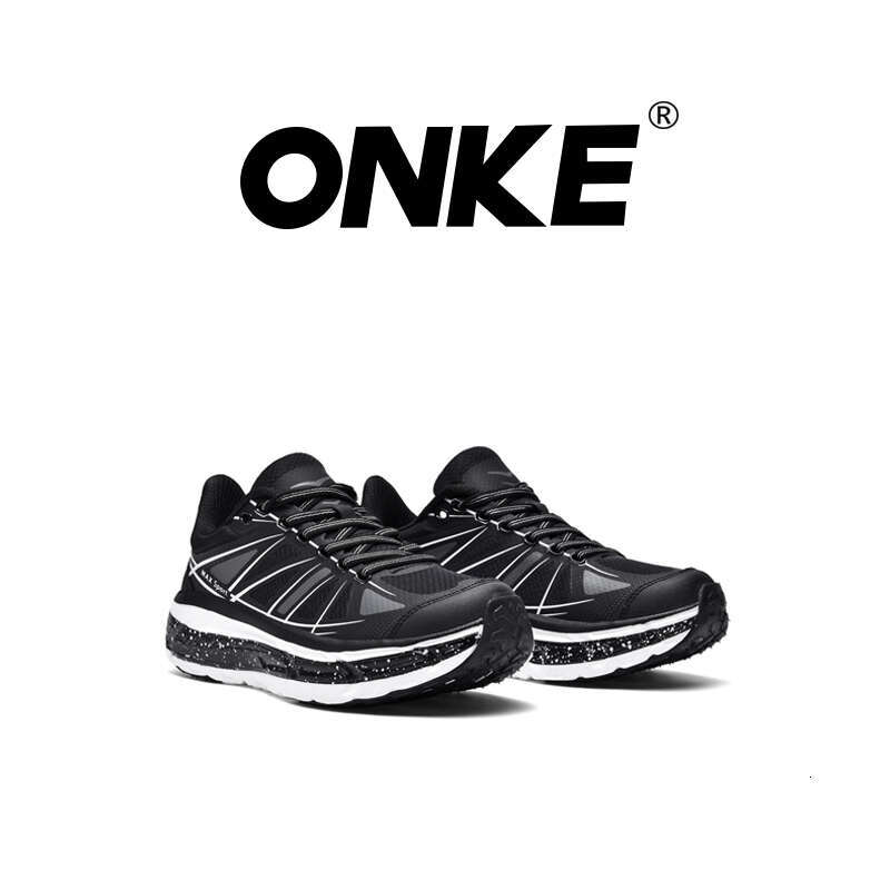 ONKE Hot Running Shock-Absorbing Lightweight Sports Shoes Breathable Silver Anti Slip Thick Sole Comfortable Sneakers For Men And Women GM70