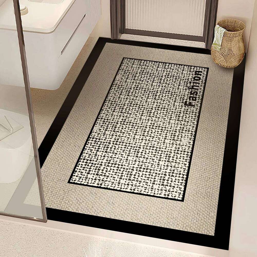 Floor Mat, Fully Covered With Anti-Slip Diatomite Carpet At The Bathroom Entrance For Home Decoration