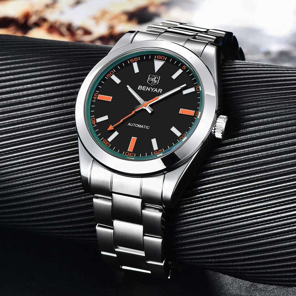 BENYAR 2026 New Men's Automatic Watches Top Luxury Watch For Man Mechanical Wristwatch Men Waterproof Luminous Sport Clock Gift 26W01122