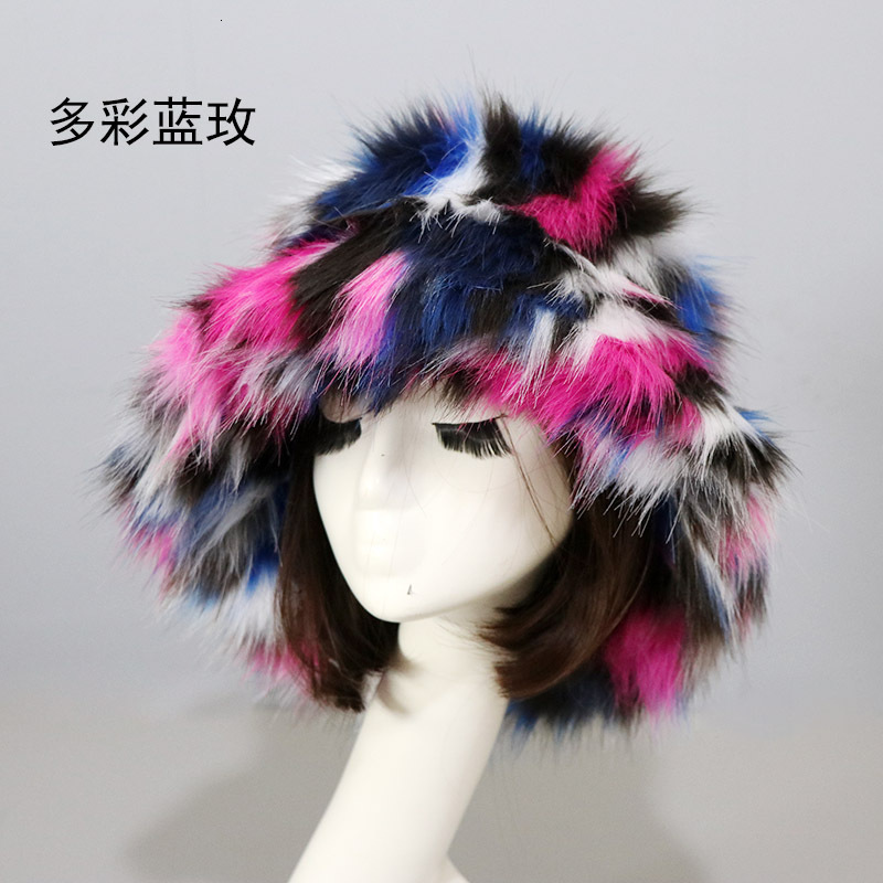 Personalized ear protection with a wide brim Fur Bucket Hat Natural Brown Color Thick Warm Winter 23A0808 241116