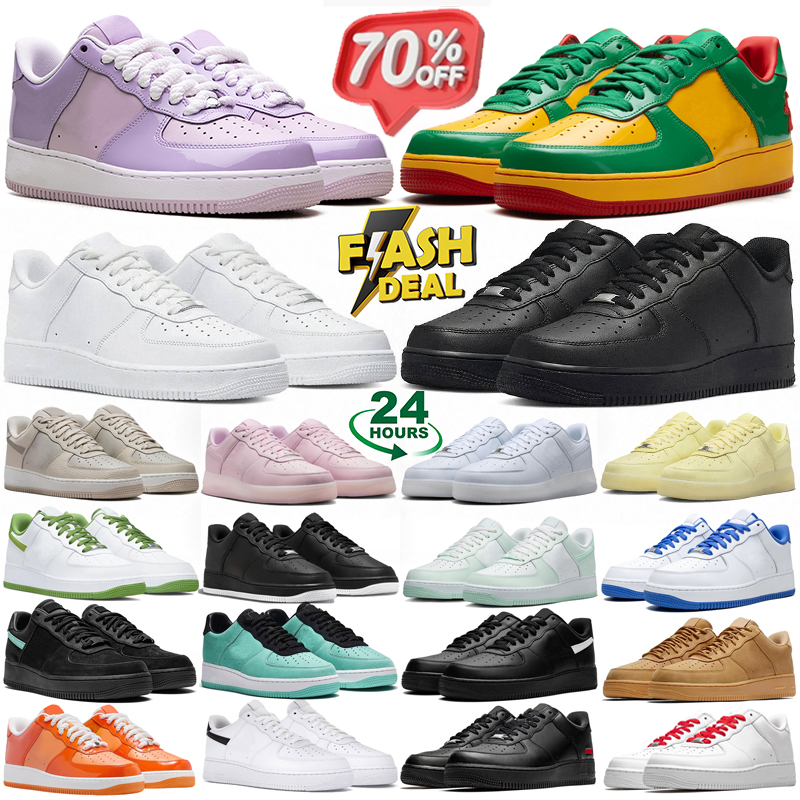 free shipping af1s designer sneakers men women airforc forc 1 trainers black white pink flat trainers outdoor sports shoes