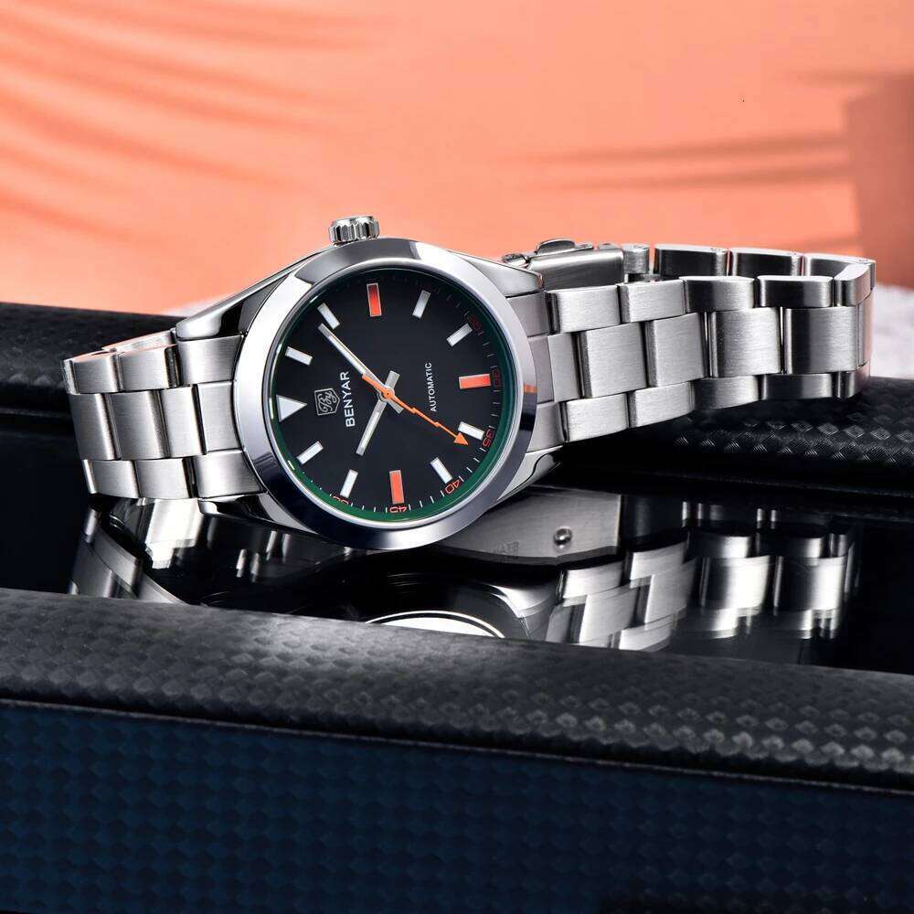 BENYAR 2026 New Men's Automatic Watches Top Luxury Watch For Man Mechanical Wristwatch Men Waterproof Luminous Sport Clock Gift 26W01122