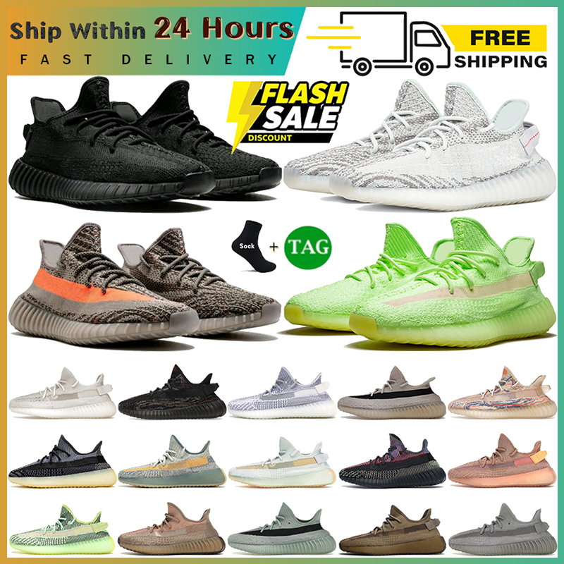 With Box mens running shoes womens sports sneakers Bone Onyx Black Red Zebra Beluga Reflective MX Rock Blue Tint Cream White designer V2 outdoor trainers Big Size 36-48