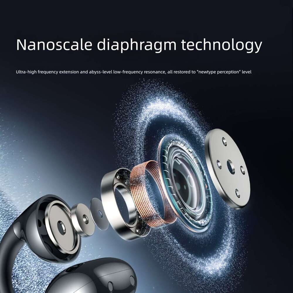 Renowned brand Langston's new TS30 ear clip Bluetooth earphones with AI intelligent Q&A, long battery life, sports waterproof Bluetooth earphones