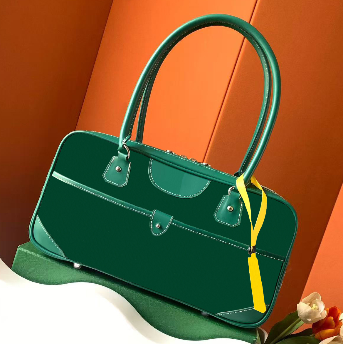 Top Handle Designer Bags Crossbody Bag Luxurys Bag Women Bowling Bag Shoulder Bags Womens Vintage Classic Genuine Leather Handbag