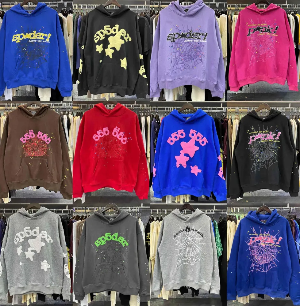 Designer Spider Hoodie Spiderhoodie Pure Cotton Tracksuit Puff Print Hoodie Pullover Pants Hoodie Men Hoodie Sweaters Loose Long Sleeve Men Hiphop Hoodie