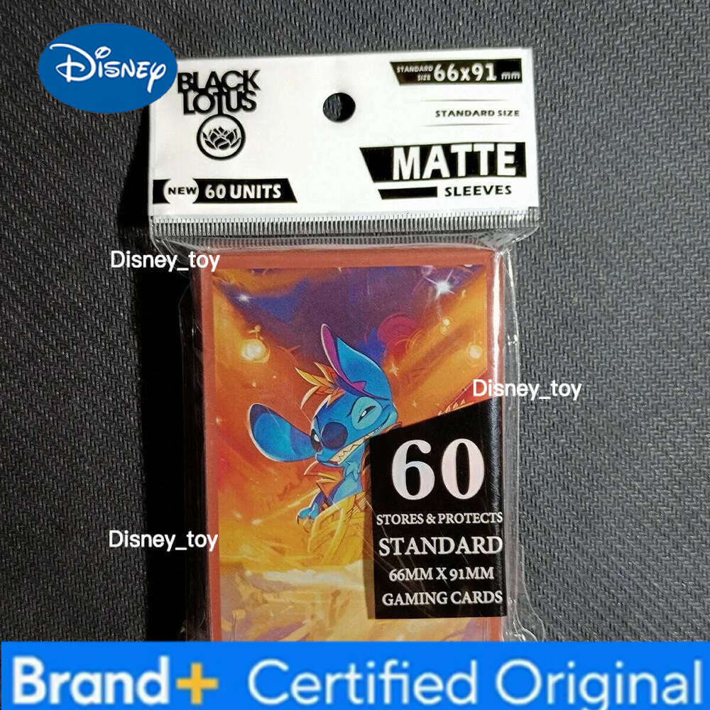Disney Lorcana Stitch Sleeves Standard Size Trading Card Protectors Transparent Playing Games Protector Cards Folder Case 66x91mm H260122