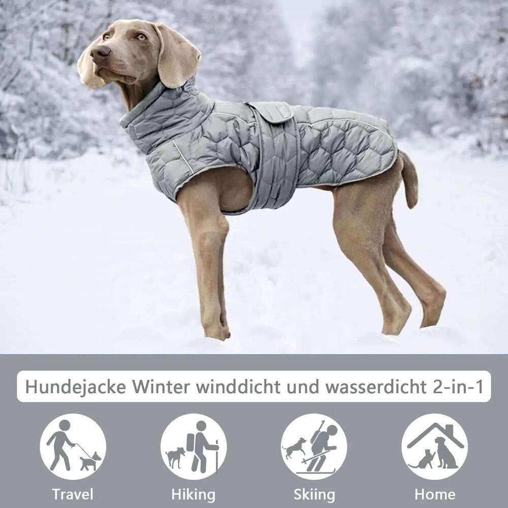 Famous brand Coat Thickened Quilted Winter Dog Vest with Secure Reflective Adjustable Warm Jacket for Small Medium To Large Dogs pupakaIK