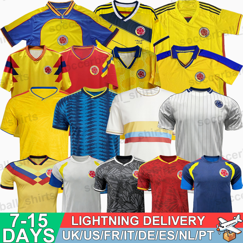 Colombia Jerseys Football Soccer Jerseys World Cup 2026 Retro Football Shirts Tops Kits Men Kids Women Fans Player 3XL 4XL
