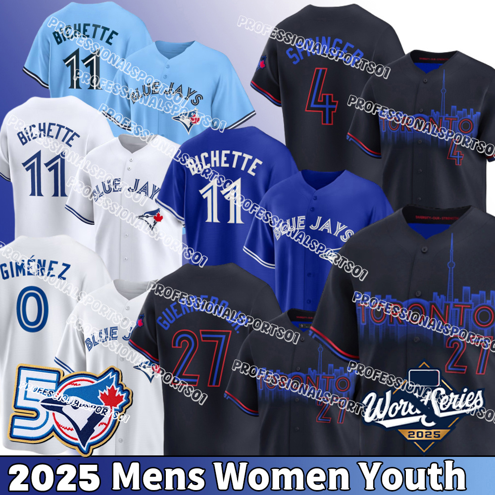 Torontocity Baseball Jerseys Blue Jays jersey #27 Vladimir Guerrero Jr. Jersey #11 Bo Bichette Jersey George Springer jerseys