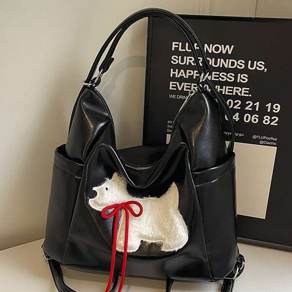 Large Capacity Women's 2024 New Autumn Winter College Style Commuter Backpack Multi-use Shoulder Crossbody Bag S260122