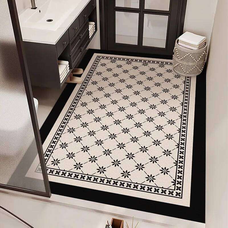 Floor Mat, Fully Covered With Anti-Slip Diatomite Carpet At The Bathroom Entrance For Home Decoration