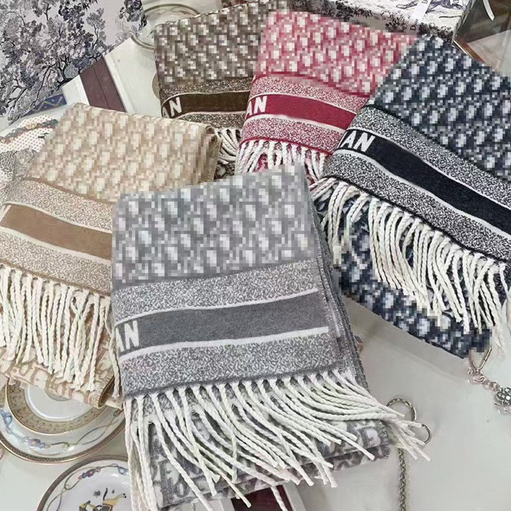 Scarves Letter Wool… - image