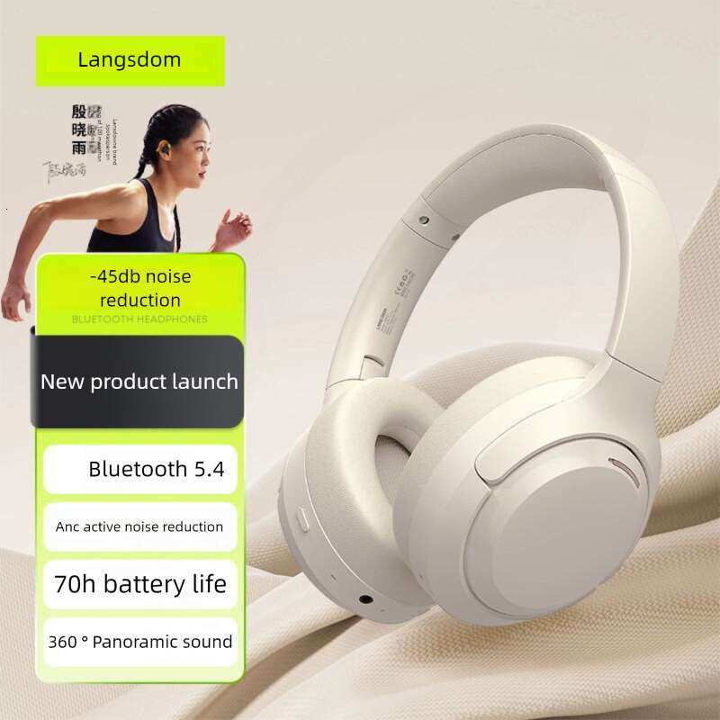 Renowned brand Lanstone's new HBN07 head mounted ANC active noise cancelling Bluetooth earphones 360 ° stereo Bluetooth earphones CKS