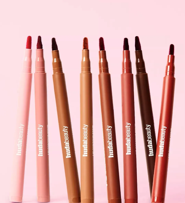 huda Jelly Lip Oil Makeup Lip Pencil Shape 8 colors Contour Lift Press Bend Lunge Twist Balance Lean Stretch Flex 12hours Long Lasting Matte Color Lip liner HudaBeauty