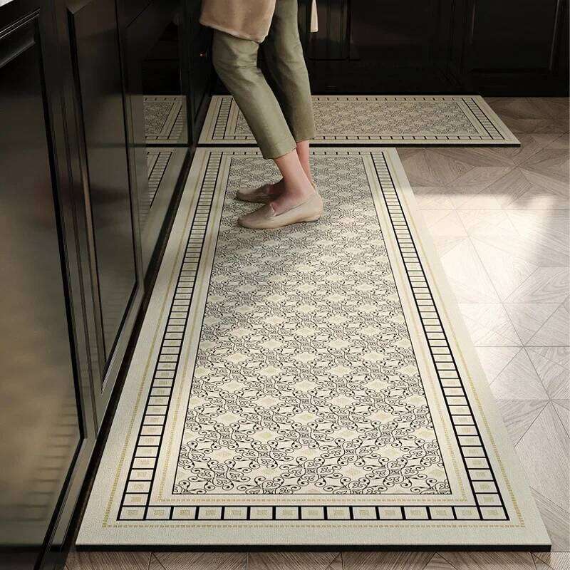 Kitchen Mat Diatomite Anti Slip Oil Proof Water Absorbing Dirt Resistant Waterproof Door Mat For Home Decor