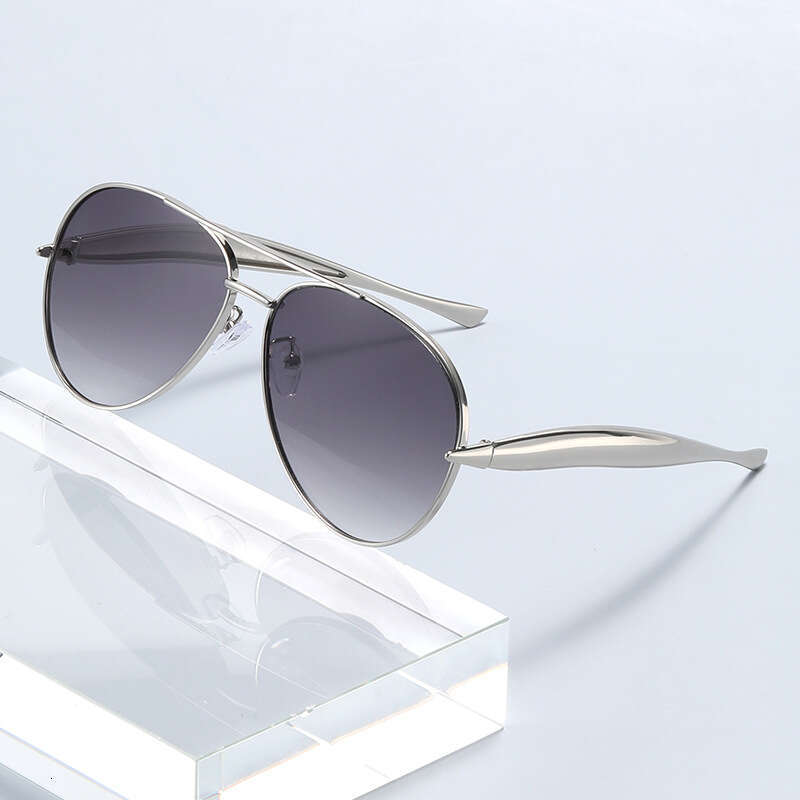 With Box Retro Fashion Oversized Toad Oval Glasses Unisex Metal Sunglasses 2026 New Model Design Free gift