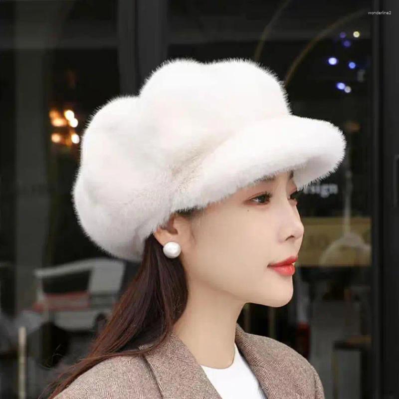 Berets Winter Fur O… - image