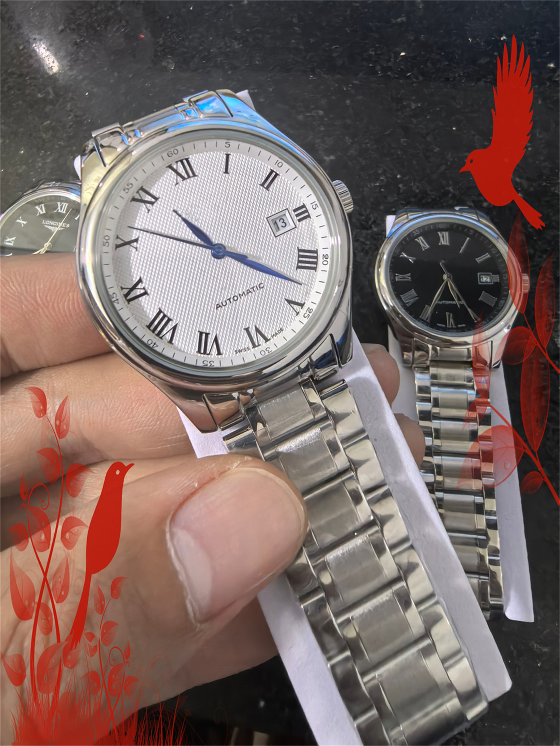 Mens LONGINity MASTER Automatic Movement watch multifunction Wristwatch Designers Men Watches Stainless Steel Wristwatches Montre de luxe #275