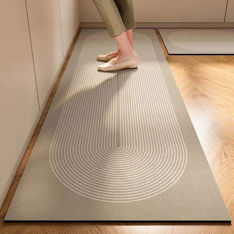 Floor Mat Light Luxury Simple Japanese Style Soft Diatomite Kitchen Anti Slip Super Absorbent Easy Care Carpet