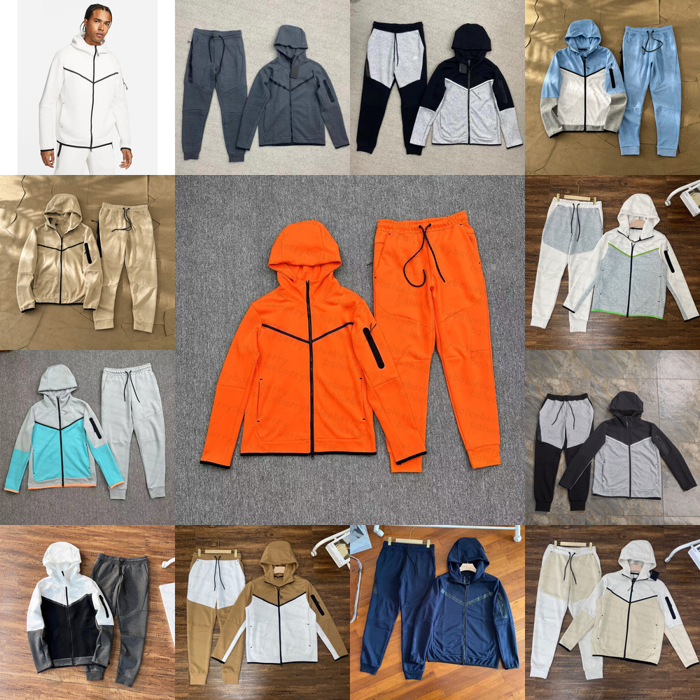 niketechfleece tracksuit designer hoodie tracksuit Basketball Football Outfit Two piece set Women and men Sweatshirts sort suits 20 mens tracksuits brands
