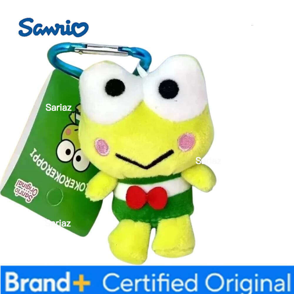 Sanrio Kawaii s Sam Gudetama Ahiru no Pekkle Plush Doll Keychain Hangyodon keyring My Melody Stuffed Backpack Pendant H260105