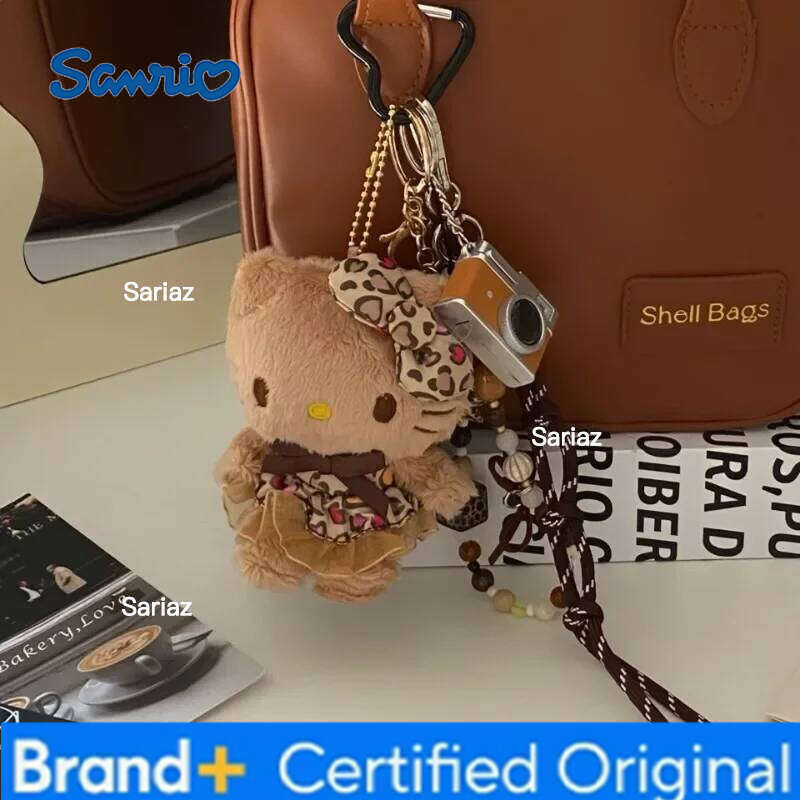 Sanrio Anime Hello Kitty Kawaii Plush Doll Backpack Phone Chain Cute Pendant Keychain Hanging Rope Gift H260105